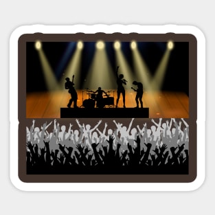 An Enthusiastic Concert Sticker